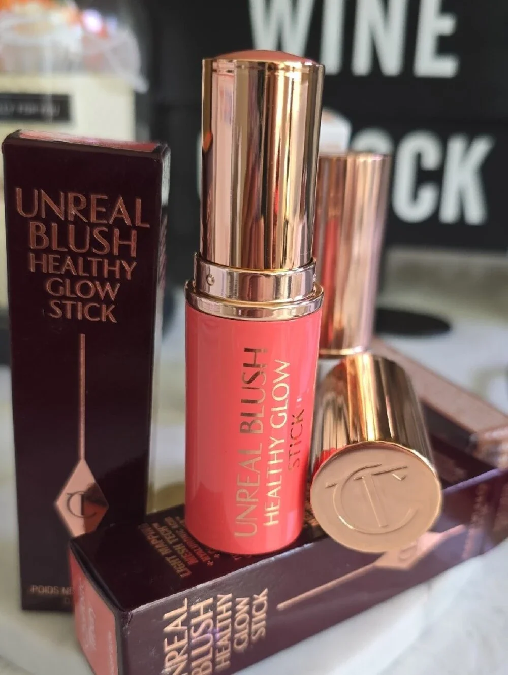 Charlotte Tilbury Unreal Blush Healthy Glow Stick — Peachy Peach Glow